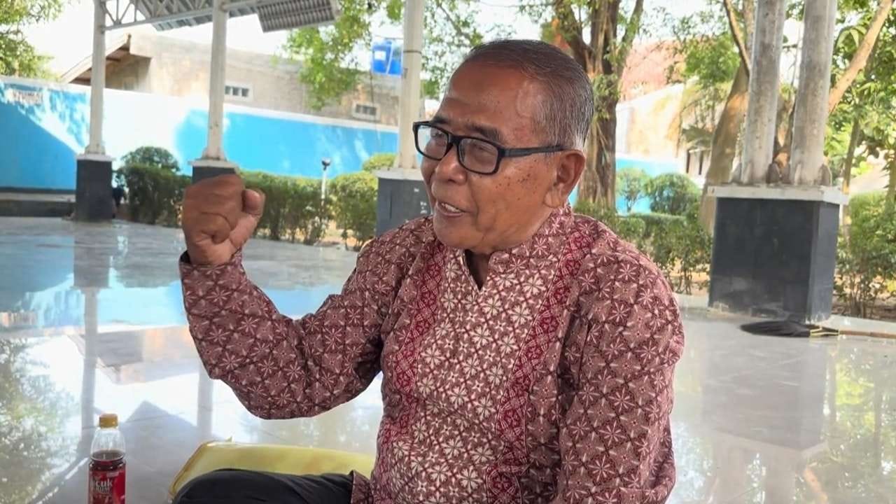 Sukarman, Pemerhati Sejarah Rawa Gede (Sumber: Dok. Wartacana)