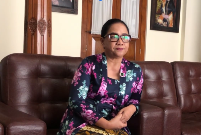 Ratu Juwita Djatikusumah, selaku Girang Pangaping Masyarakat Adat Sunda Wiwitan